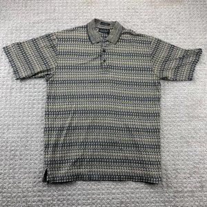 Jantzen Premier Golf Shirt Men Medium Brown 60s Two Ply Double Mercerized Cotton